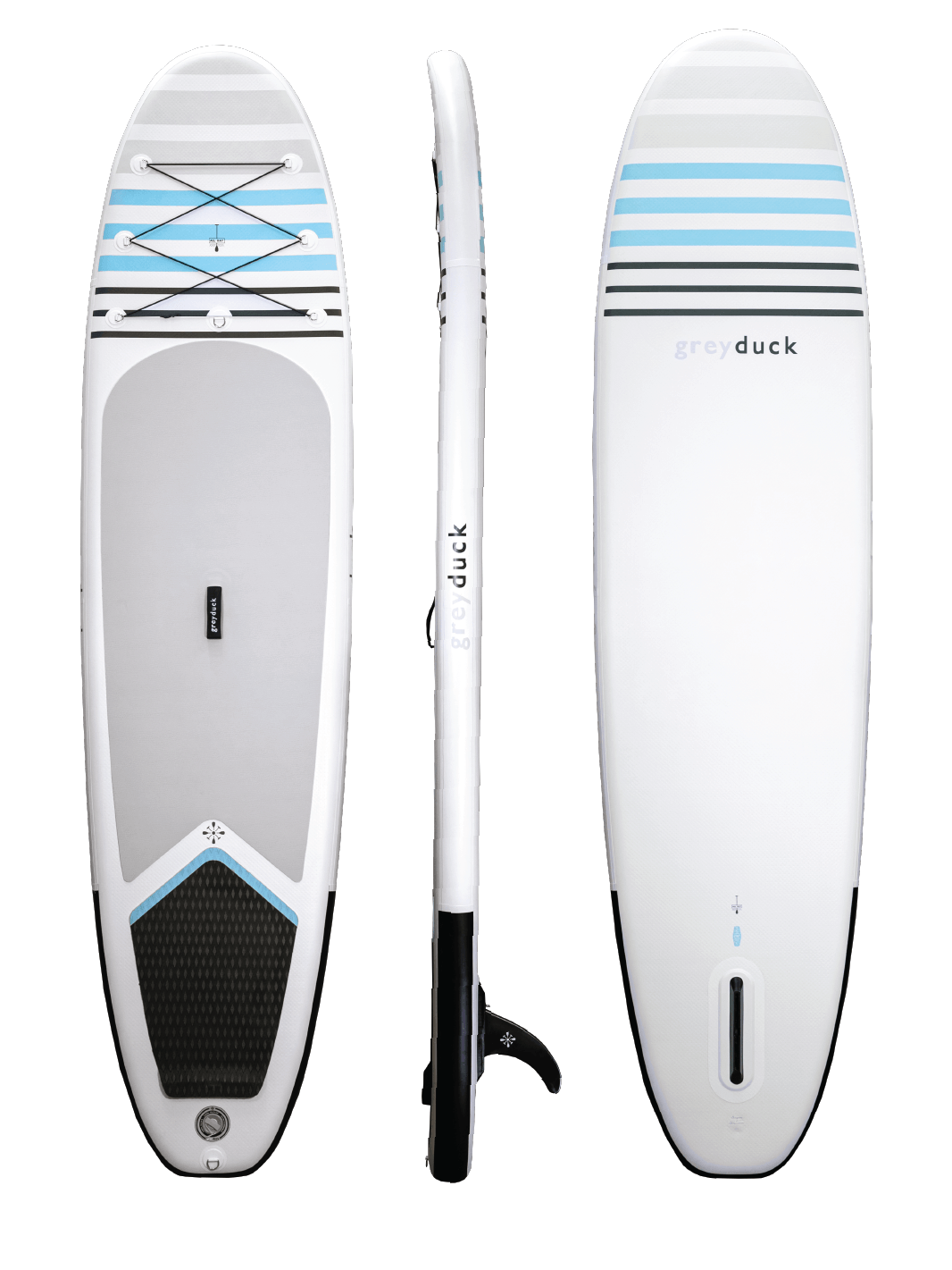 BKC Sup Air 13-Foot Inflatable Stand Up Paddle Board w/Pedal Drive, Seat, Paddle, Grey