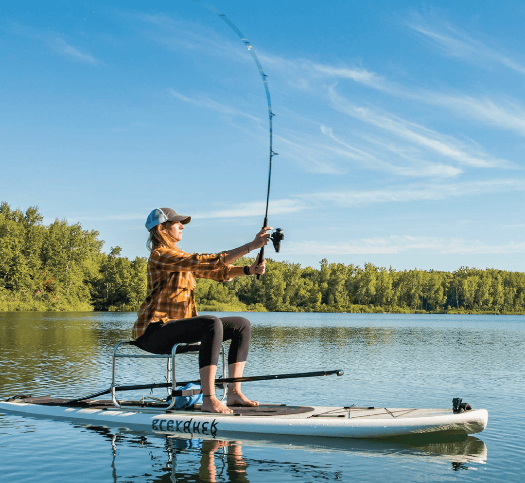 All Day Hybrid Stable Fishing and Family Wood Stand Up Paddle Board – Grey  Duck Outdoor